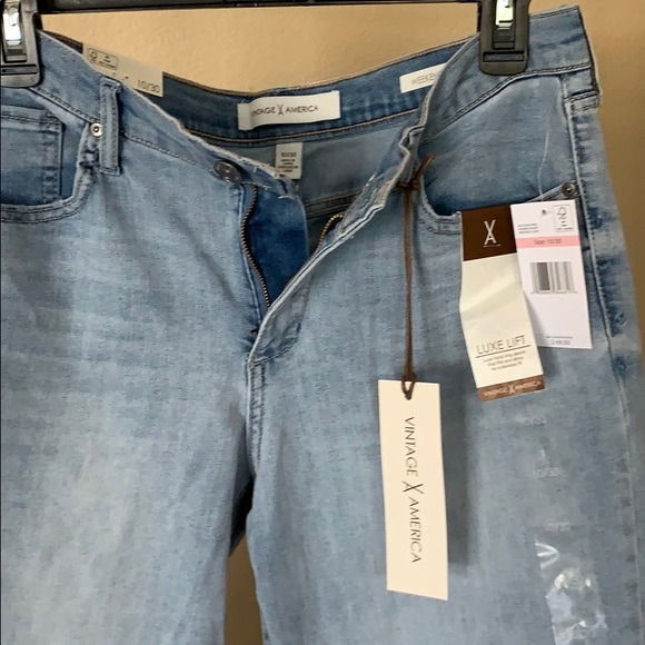 vintage america weekend crop jeans